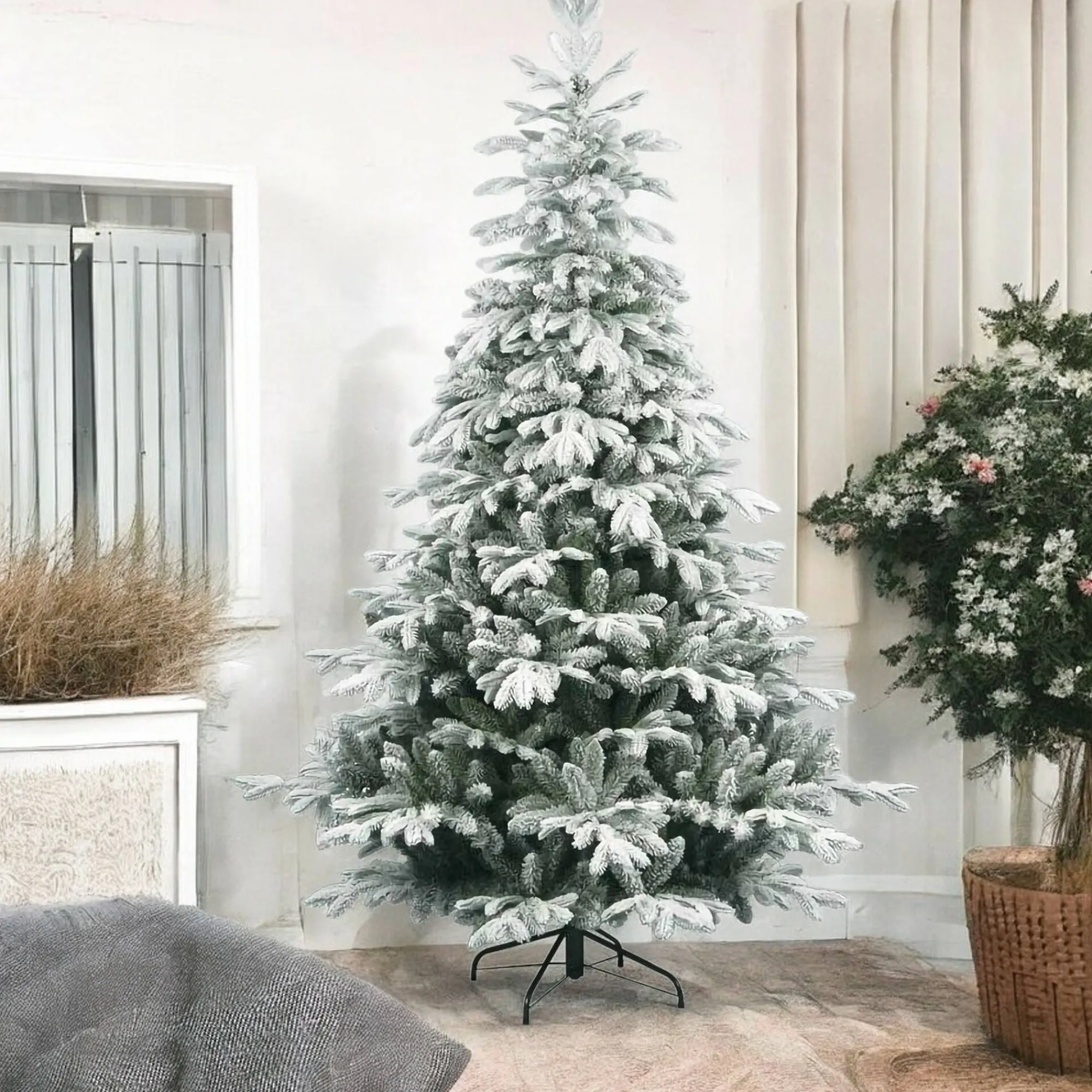 Albero di Natale floccato in PVC, h240 cm<Dmora Hot