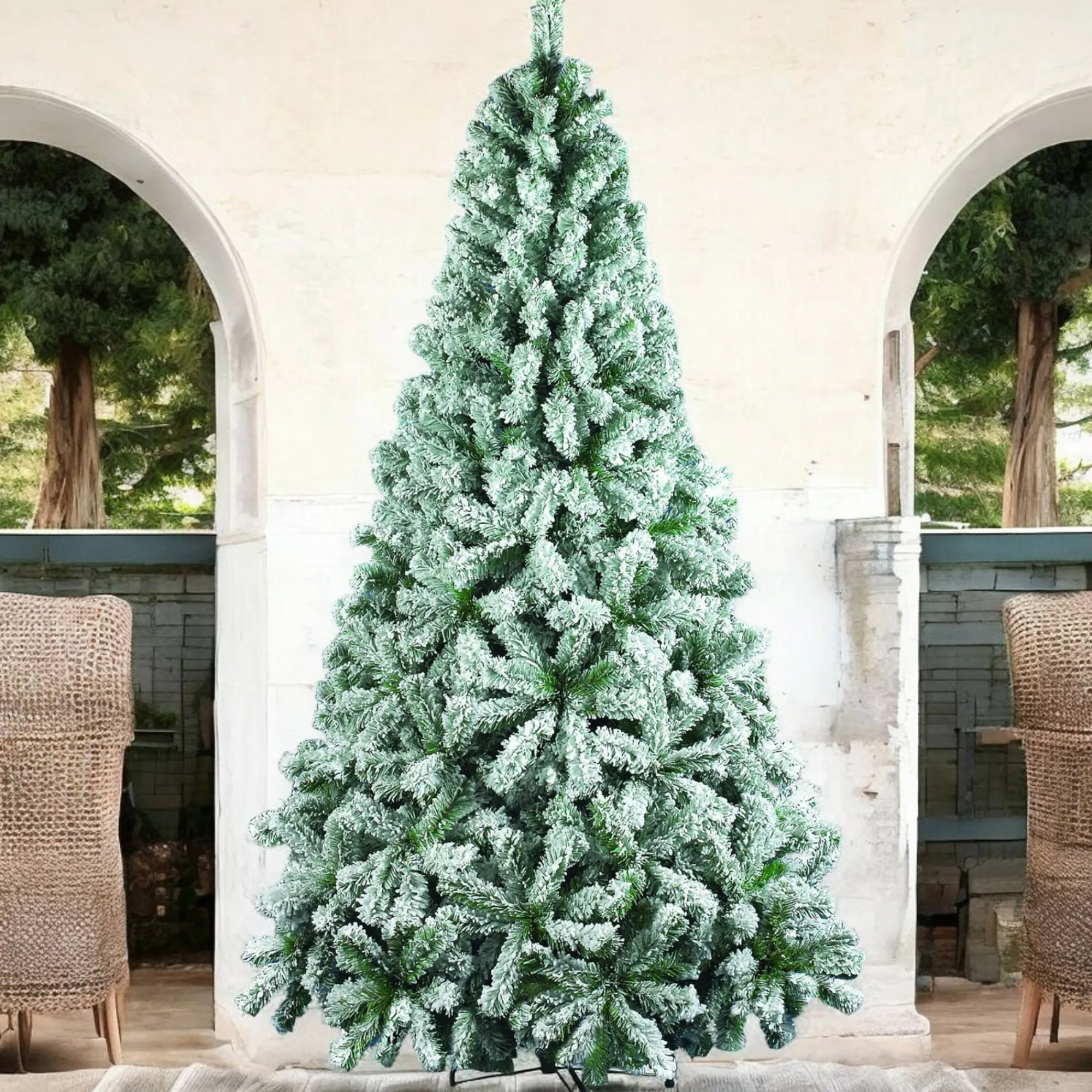 Albero di Natale floccato in PVC, h300 cm<Dmora Fashion