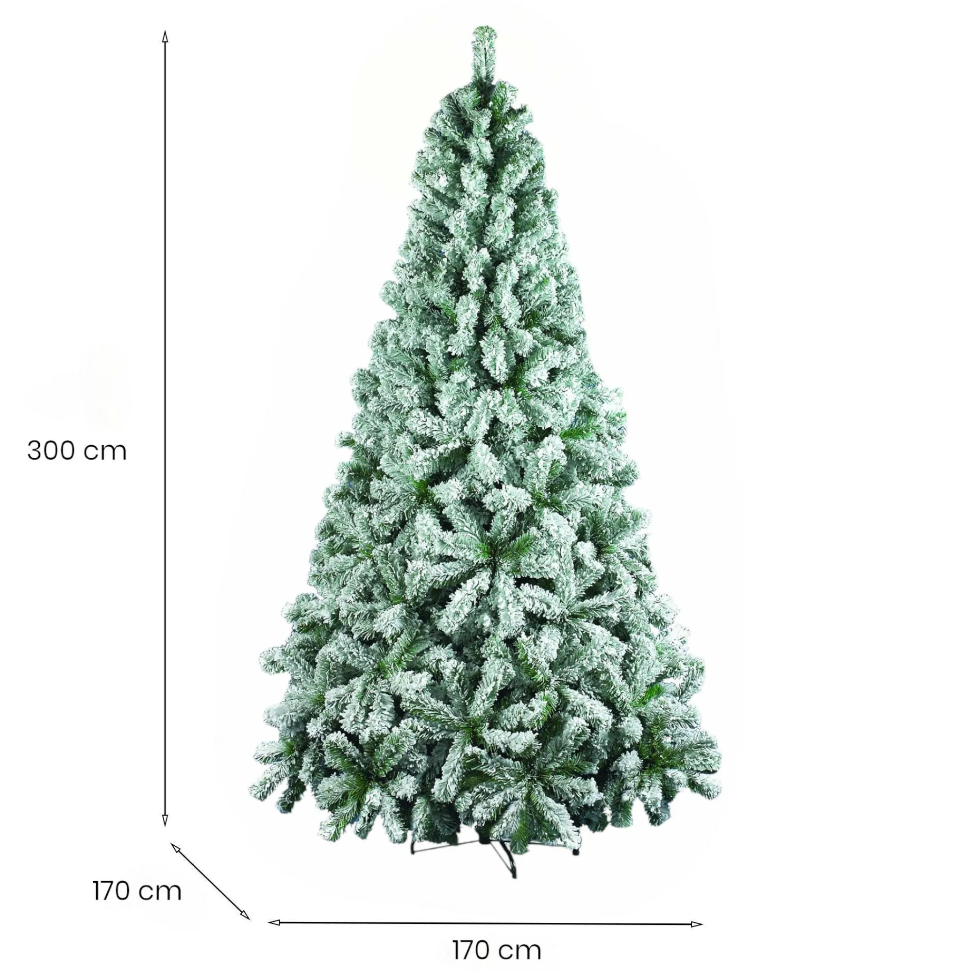 Albero di Natale floccato in PVC, h300 cm<Dmora Fashion