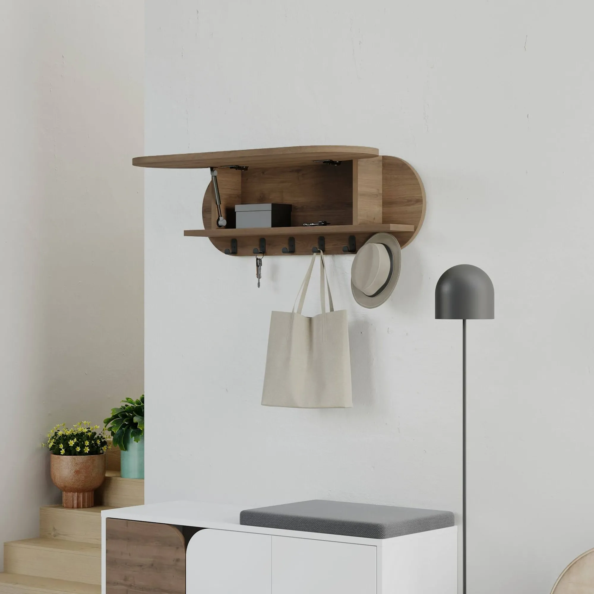 Appendiabiti Terry, 84x16 h29 cm,<Dmora New