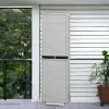 Armadio da esterno Gervasia, 50x39h172 cm, Grigio chiaro e Nero<Dmora Clearance