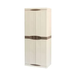 Armadio da esterno Ipno, Beige e Marrone, Finitura elegante<Dmora Outlet