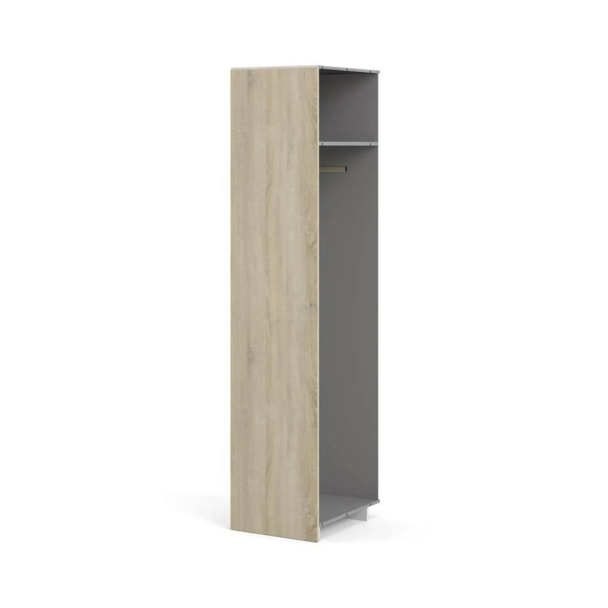 Armadio multiuso 1 anta Aldeno, 60x49 h219 cm,<Dmora Sale