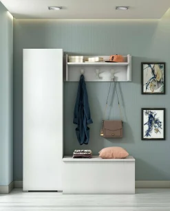 Armadio multiuso 1 anta Ddarbo, 50x30h182 cm,<Dmora Store