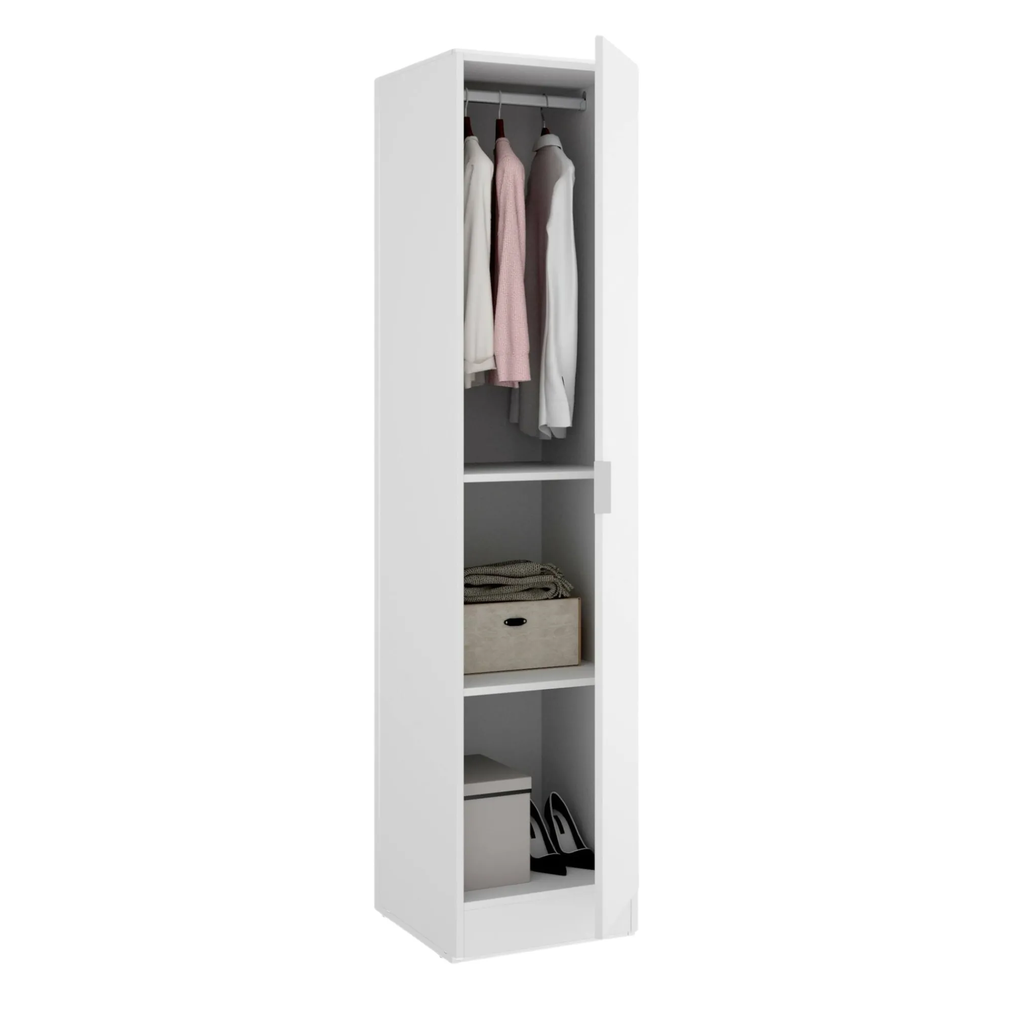 Armadio multiuso 1 anta Nxy, 41x52h184 cm,<Dmora Discount