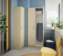 Armadio multiuso 2 ante Abadubidu, cm73x37h180 cm,<Dmora Flash Sale
