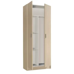 Armadio multiuso 2 ante Abadubidu, cm73x37h180 cm,<Dmora Flash Sale