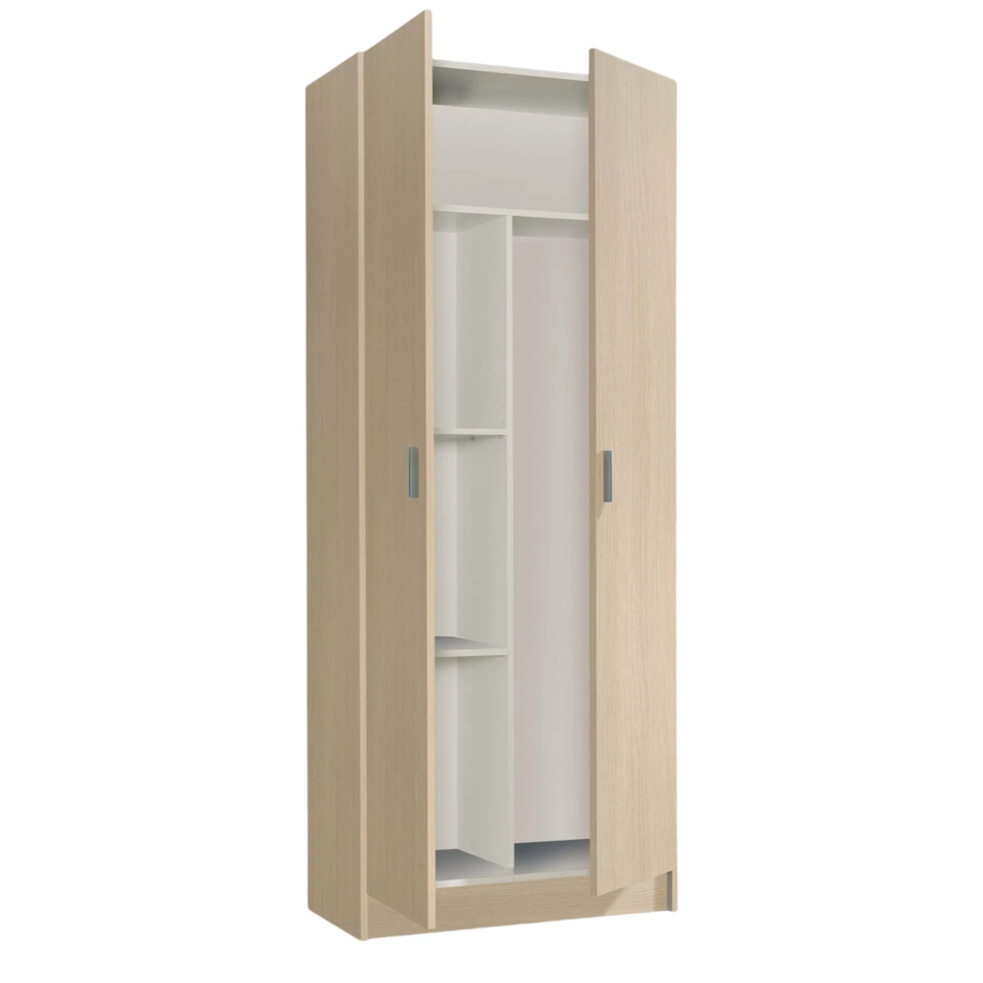 Armadio multiuso 2 ante Abadubidu, cm73x37h180 cm,<Dmora Flash Sale