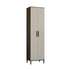 Armadio multiuso 2 ante Albizia, 50x36 h184 cm, Marrone e Antracite<Dmora Cheap