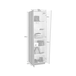 Armadio multiuso 2 ante Albatros, cm 60x38h200,<Dmora Clearance