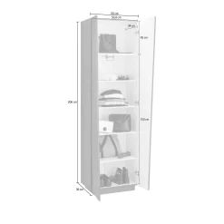 Armadio multiuso 2 ante Albatros, cm 60x38h200,<Dmora Sale