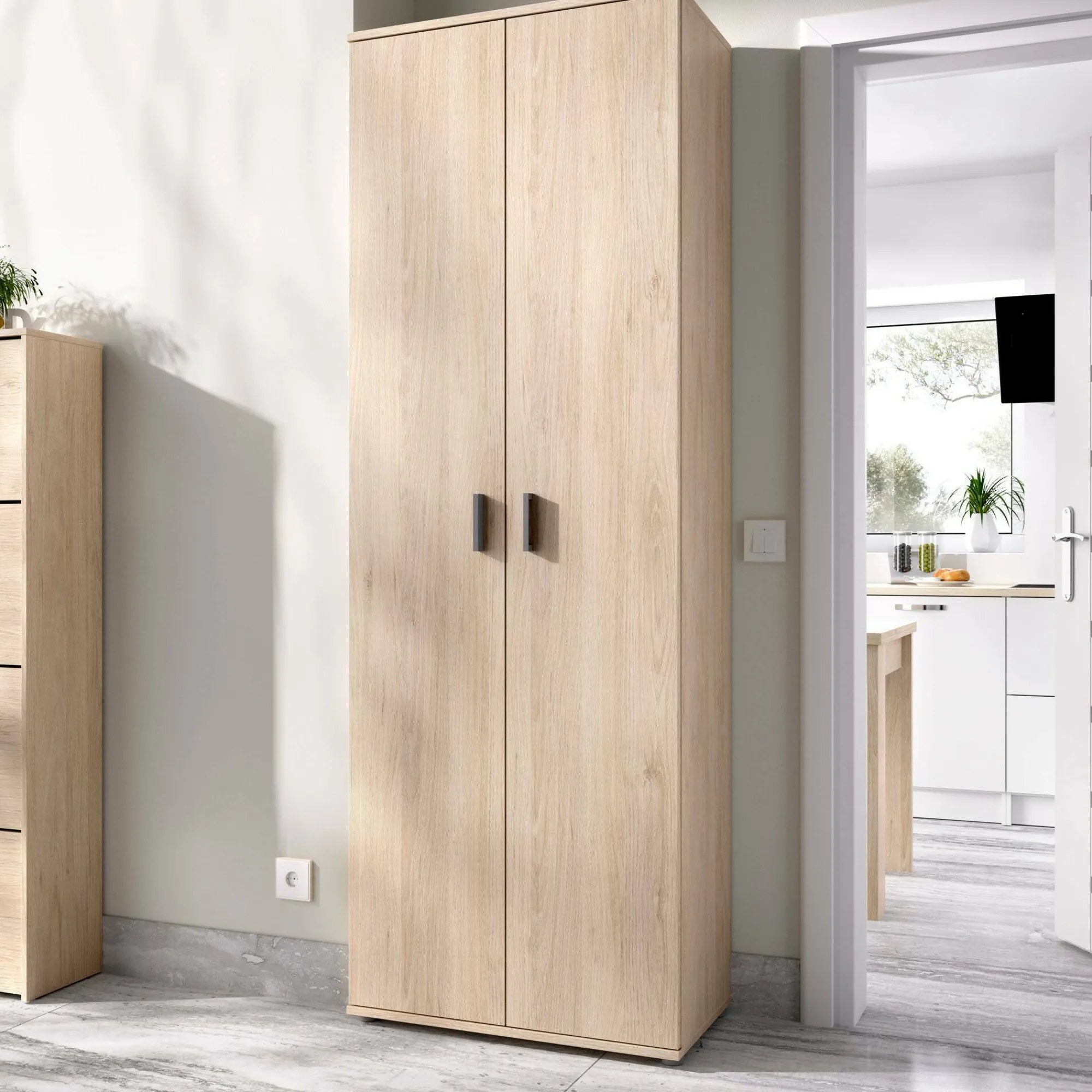 Armadio multiuso 2 ante Apro, 61x35h190 cm,<Dmora Discount