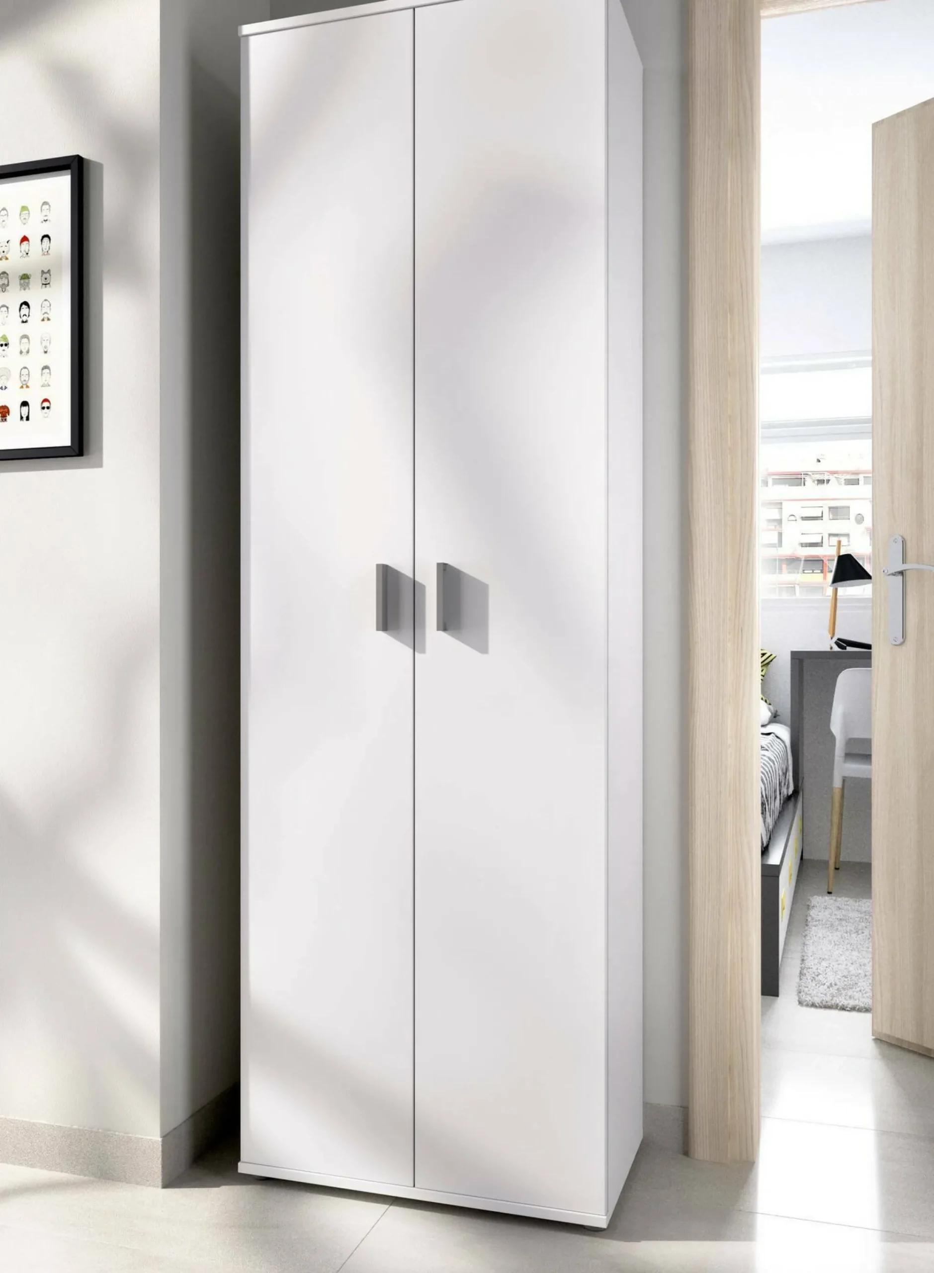 Armadio multiuso 2 ante Apro, 61x35h190 cm,<Dmora Hot