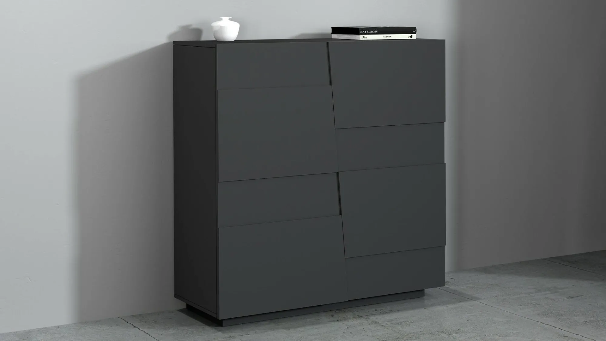 Armadio multiuso 2 ante Aulla, 120x44h126 cm,<Dmora Clearance