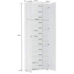 Armadio multiuso 2 ante Dfolorunsh, 70x19h200 cm,<Dmora Online