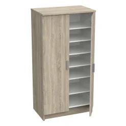 Armadio multiuso 2 ante Dfische, 55x35 h108 cm,<Dmora Best Sale