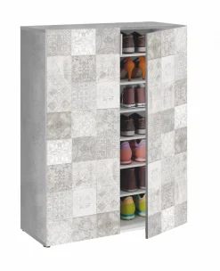 Armadio multiuso 2 ante Dlel, 70x36h103 cm, con dettagli<Dmora Best Sale