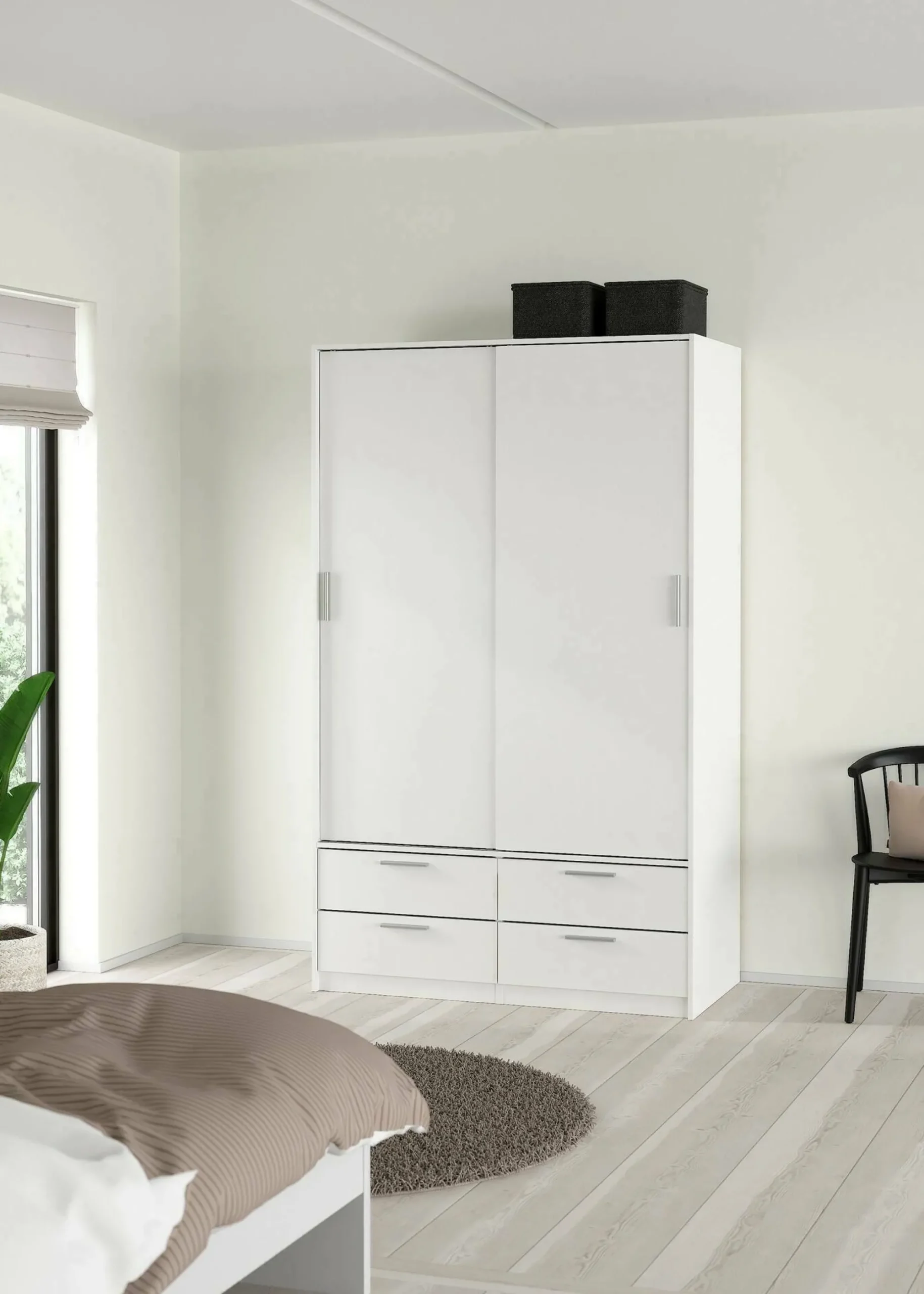 Armadio multiuso 2 ante Frediana, 121x60 h200 cm,<Dmora Cheap