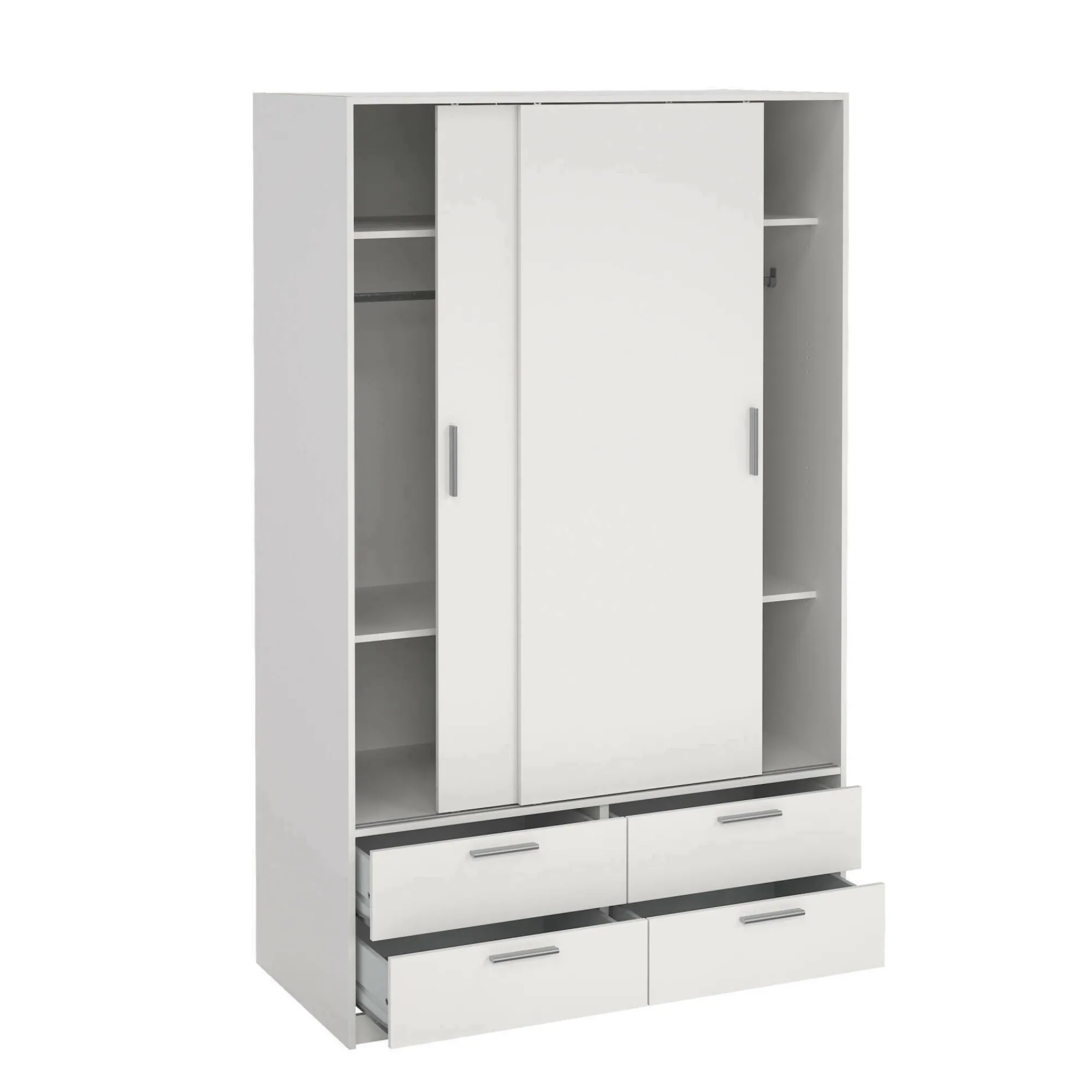 Armadio multiuso 2 ante Frediana, 121x60 h200 cm,<Dmora Cheap
