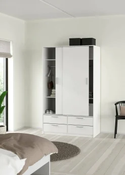 Armadio multiuso 2 ante Frediana, 121x60 h200 cm,<Dmora Cheap