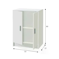 Armadio multiuso 2 ante Pan, 59x37h80 cm,<Dmora Flash Sale