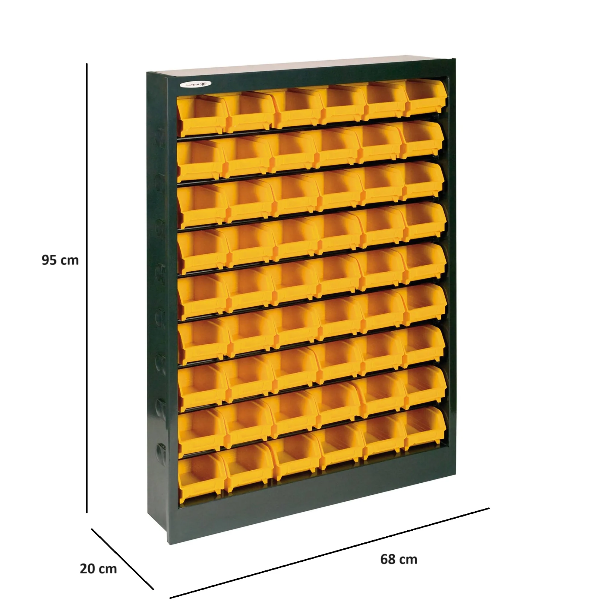 Armadio multiuso Dandreoll, Nero e Giallo, 68x20h95 cm<Dmora Best Sale