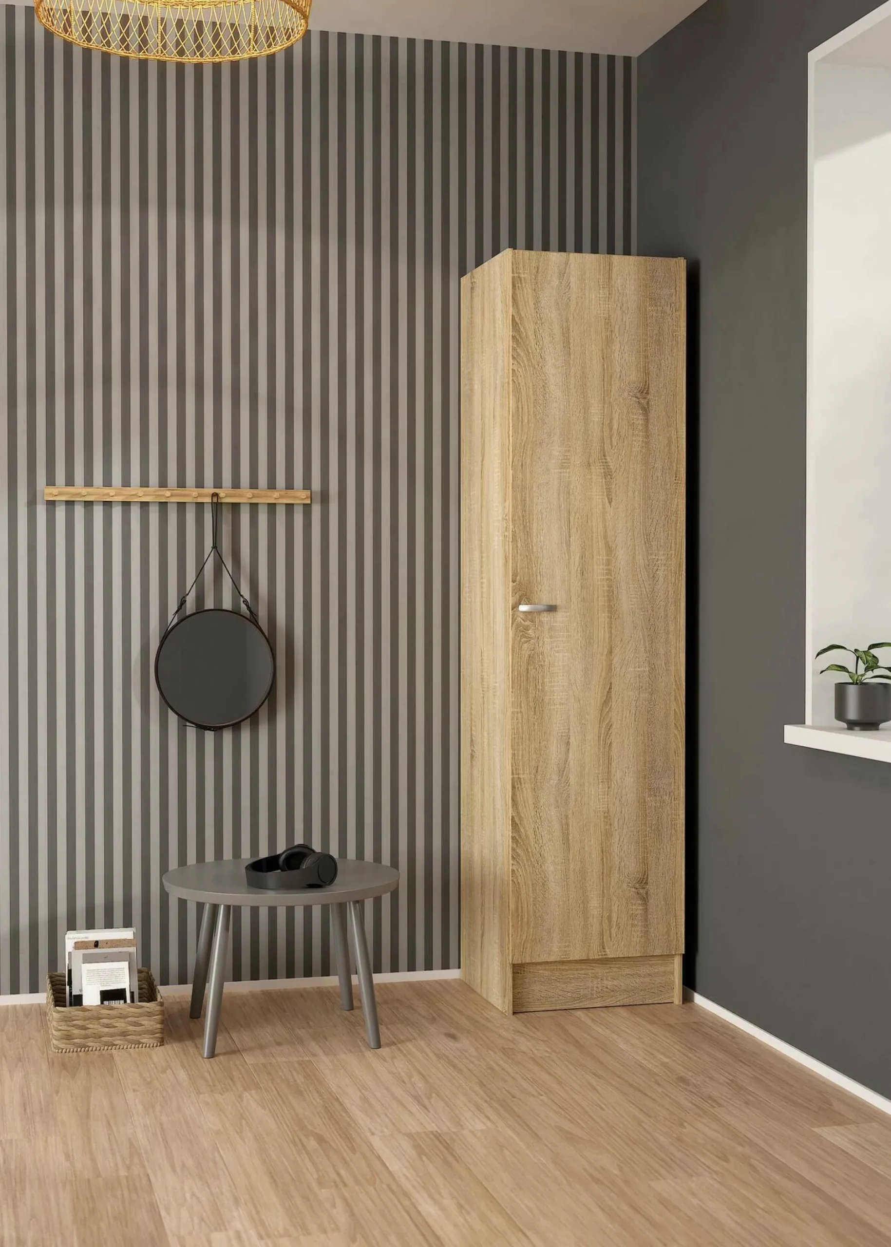 Armadio multiuso grande Airone, 49x47 h200 cm,<Dmora Online