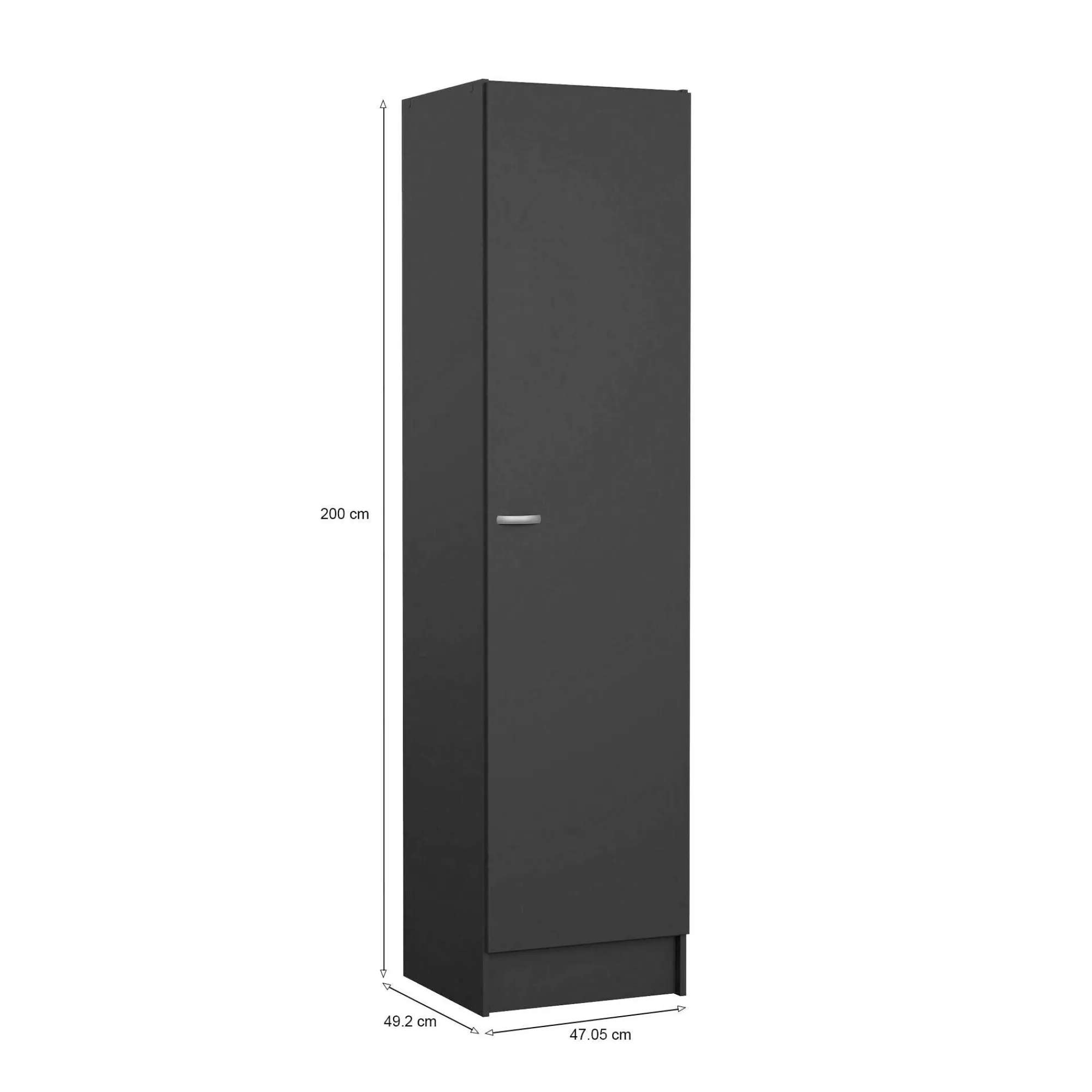 Armadio multiuso grande Airone, 47x49 h200 cm,<Dmora Shop
