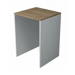 Armadio multiuso grande Boris, 65x60h92 cm, Noce e Bianco<Dmora Outlet