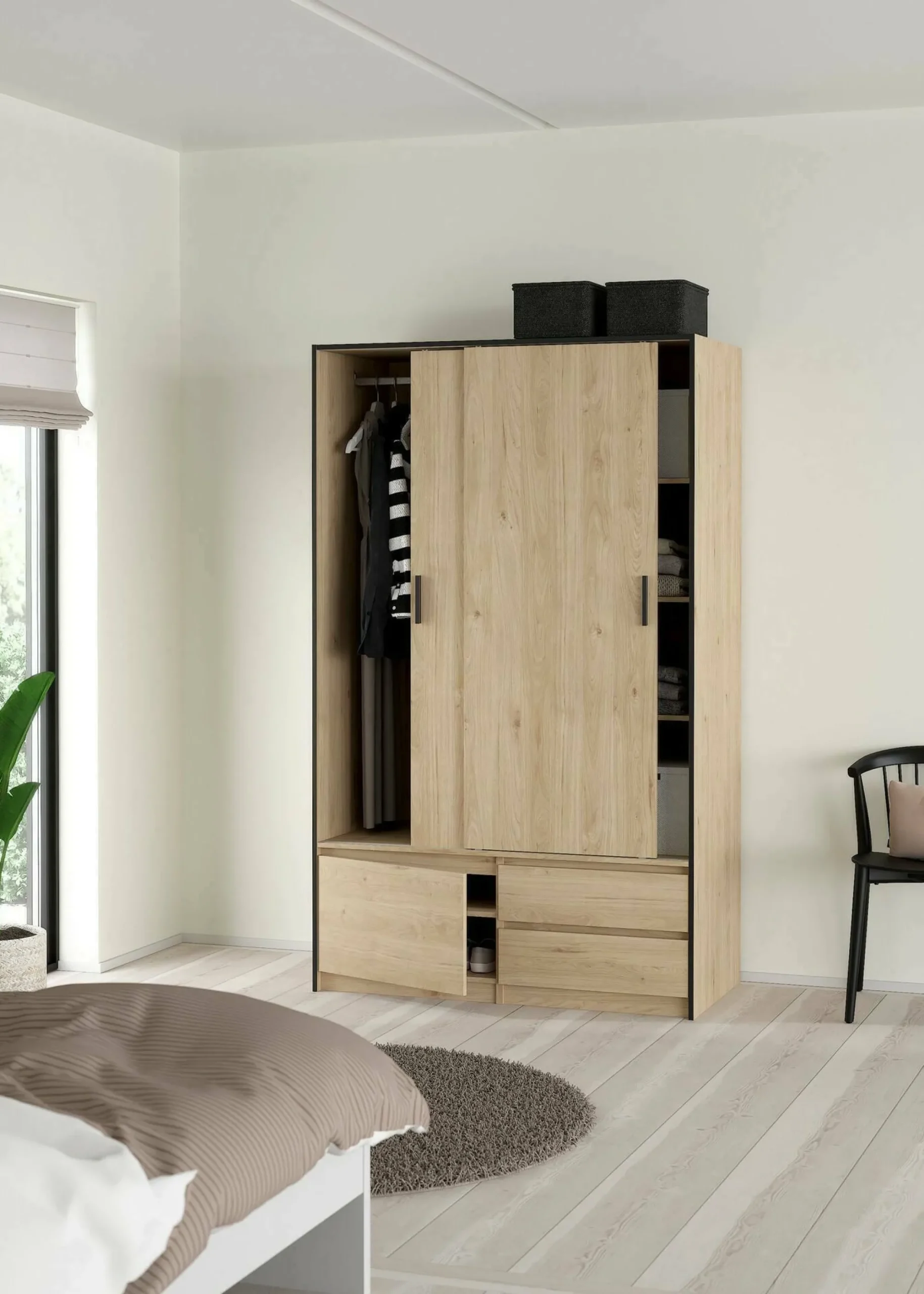 Armadio multiuso grande Bedollo, 60x121 h200 cm,<Dmora Fashion
