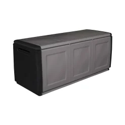 Baule Achse, 138x53h57 cm, Grigio chiaro e Nero<Dmora Cheap