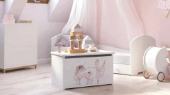 Baule Swami, 40x42 h73 cm, con unicorno<Dmora Best