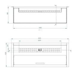 Bruciatore Aquara, 13x30 h9 cm,<Dmora Fashion