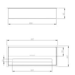Bruciatore Arosio, 19x46 h10 cm,<Dmora Sale