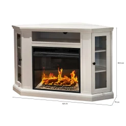 Camino elettrico Alonte, 126x78 h81 cm,<Dmora Outlet