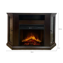 Camino elettrico Alonte, 126x78 h81 cm,<Dmora Discount
