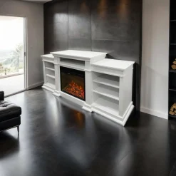 Camino elettrico Aramengo, 179x48 h81 cm,<Dmora Hot