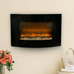 Camino elettrico Stockholm, 14x89 h56 cm,<Dmora Shop