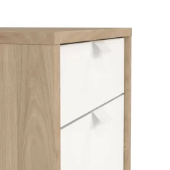 Cassettiera Agazzino, 48x41 h61 cm, Rovere e Bianco<Dmora Sale