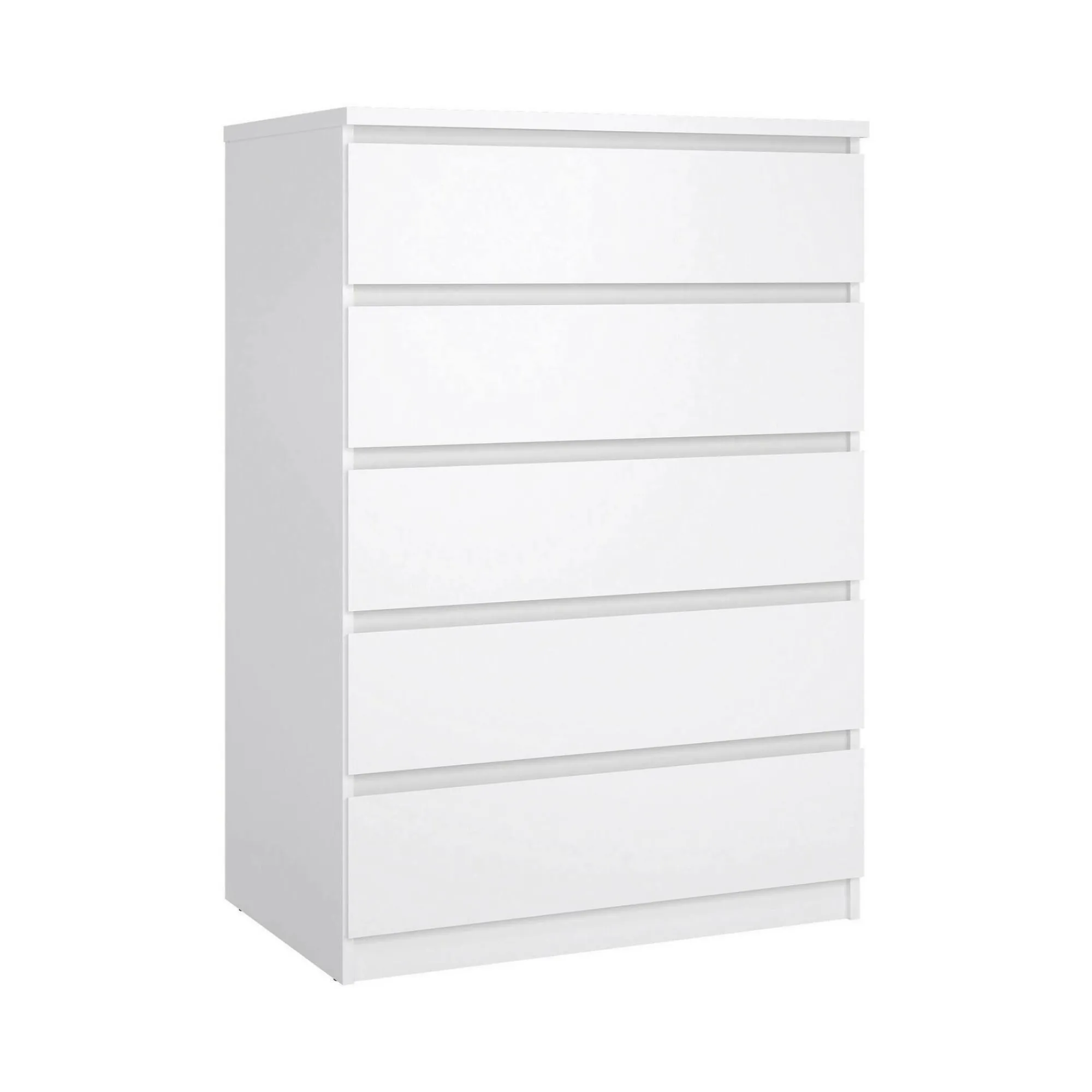 Cassettiera Ansel, 77x50 h111 cm, Bianco<Dmora New
