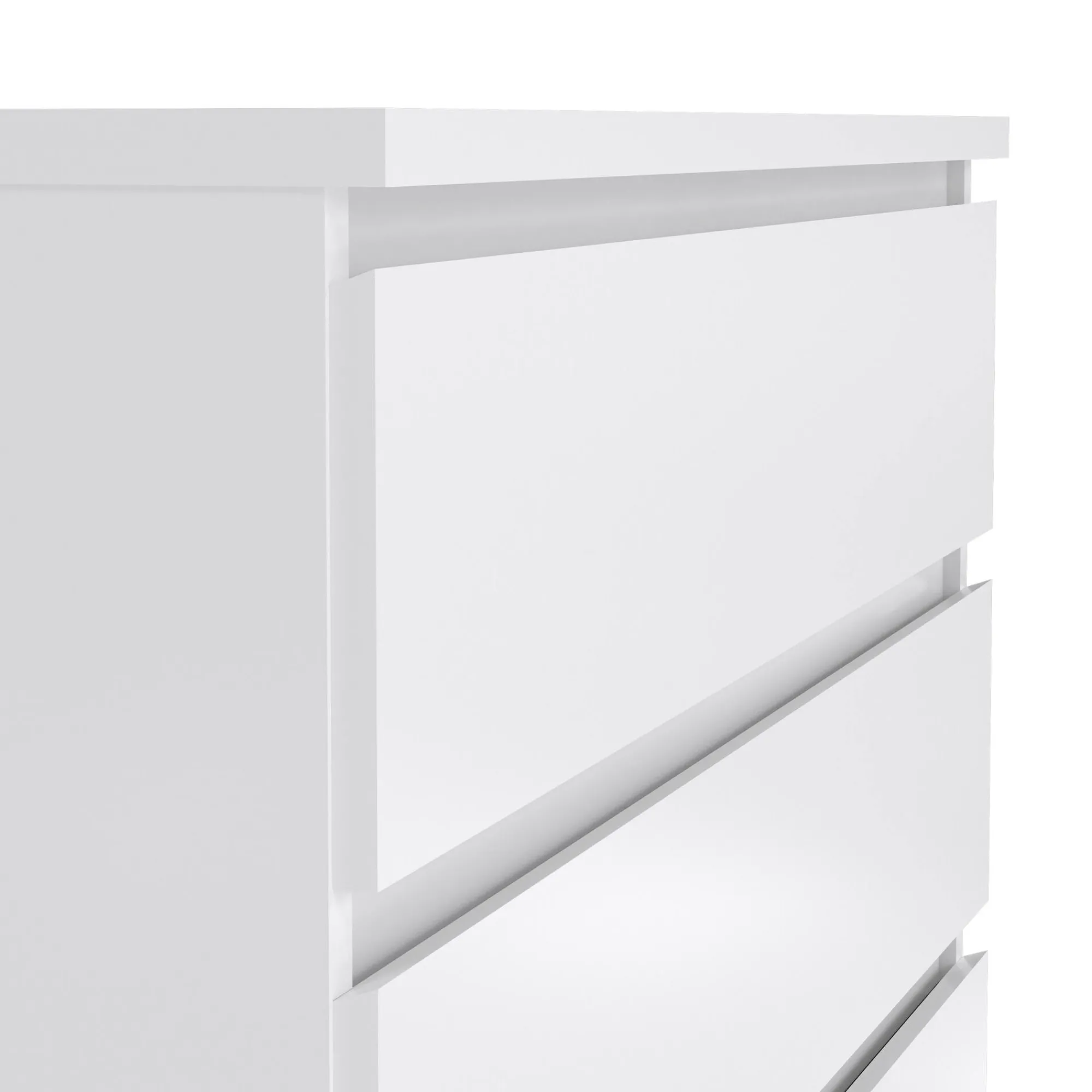 Cassettiera Ansel, 77x50 h111 cm, Bianco<Dmora New