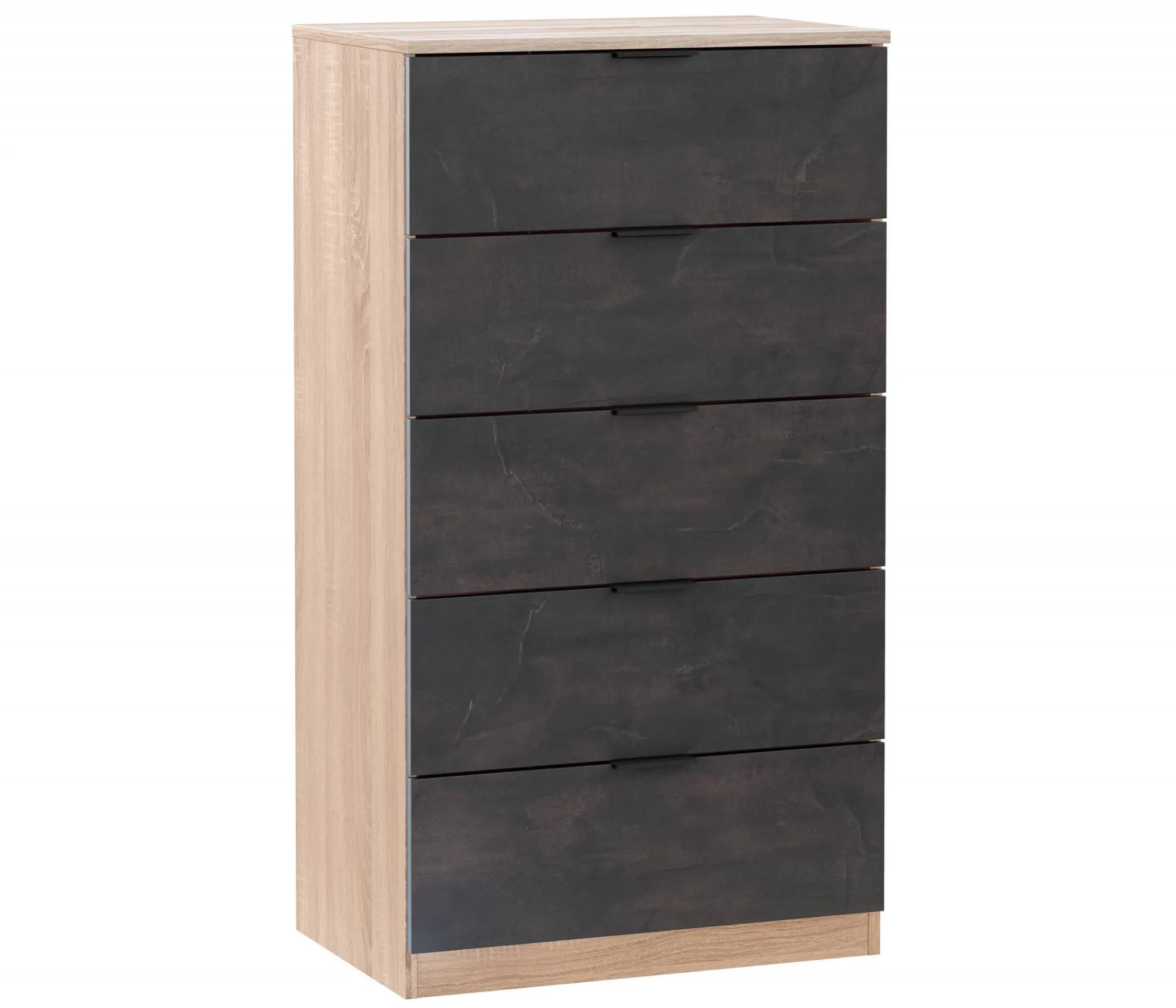Cassettiera Armenia, 60x40h110 cm, Rovere e Antracite<Dmora Cheap