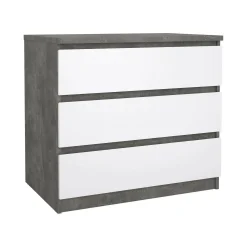 Cassettiera Artic, 50x77 h70 cm, Cemento e Bianco<Dmora Flash Sale