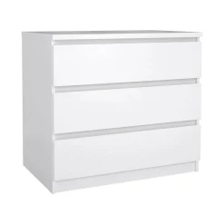 Cassettiera Artic, 77x50 h70 cm, Bianco<Dmora Outlet