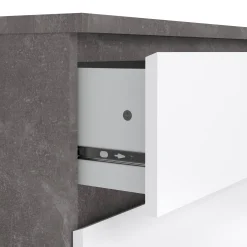 Cassettiera Artic, 50x77 h70 cm, Cemento e Bianco<Dmora Flash Sale