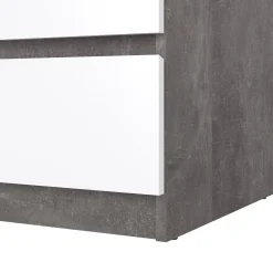 Cassettiera Artic, 50x77 h70 cm, Cemento e Bianco<Dmora Flash Sale