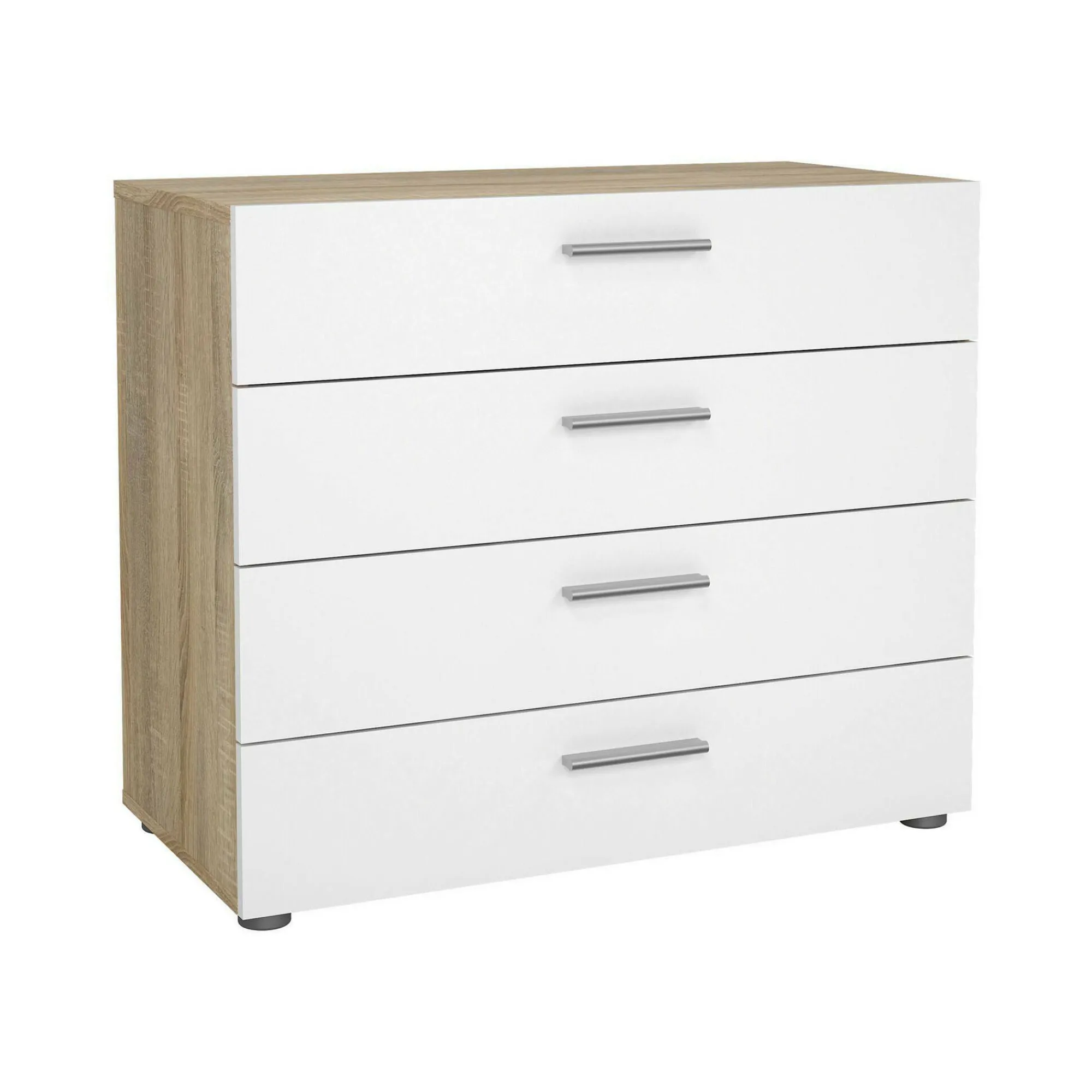 Cassettiera Arwen, 70x40 h76 cm, Quercia e Bianco<Dmora Sale