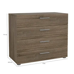 Cassettiera Arwen, 70x40 h76 cm,<Dmora Cheap