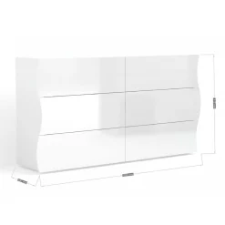 Cassettiera Aton, , cm 155x40h82<Dmora Flash Sale