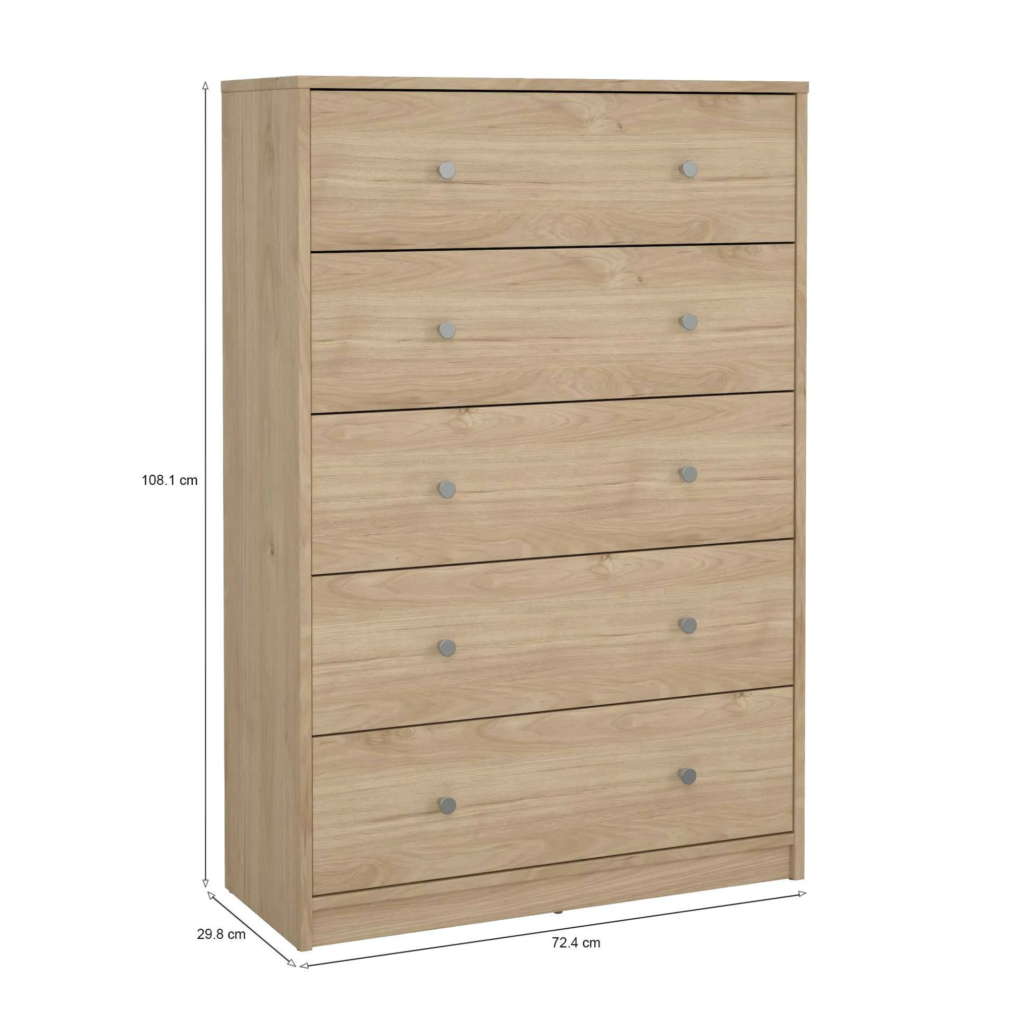 Cassettiera Contessa, 30x72 h108 cm,<Dmora Outlet